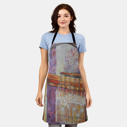 Wir fliegen alle Motten um das gleiche Licht. Schürze (Getragen)