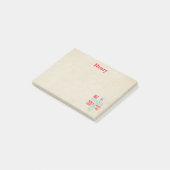 Wir flüstern dir ein frohes Weihnachtsfest Post-it Klebezettel (angewinkelt)