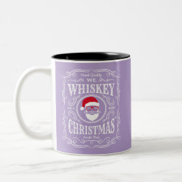 Wir flüstern dir ein frohes Weihnachtsfest Zweifarbige Tasse