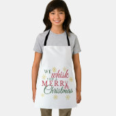 Wir flüstern dir eine fröhliche Weihnachtsküche Sc Schürze (Insitu)