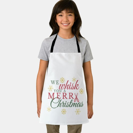 Wir flüstern dir eine fröhliche Weihnachtsküche Sc Schürze (Insitu)