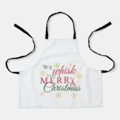 Wir flüstern dir eine fröhliche Weihnachtsküche Sc Schürze (Vorderseite)