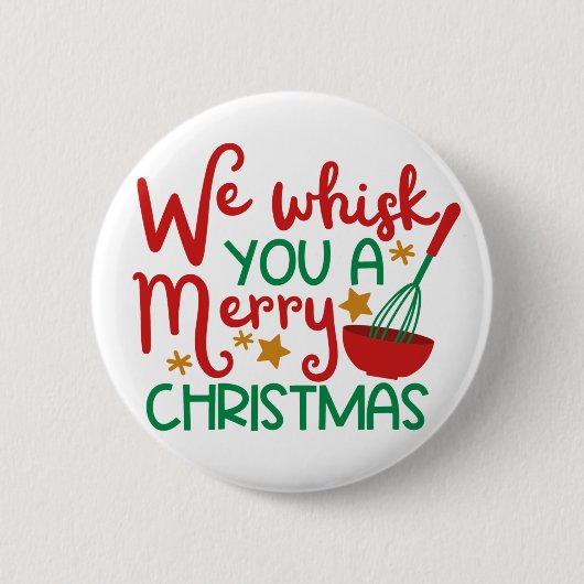 Wir flüstern dir frohe Weihnachten Button (Vorderseite)