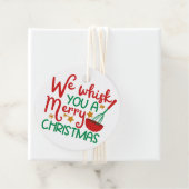Wir flüstern dir frohe Weihnachten Geschenkanhänger (Beispiel)
