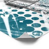 Wir fordern DUE-PROZESS - Protestpos nach Graffiti Poster (Ecke)