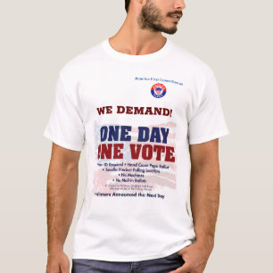 Wir fordern eine einmalige Abstimmung T-Shirt