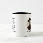 Wir formen unsere Gebäude (Winston- Zweifarbige Tasse (Mittel)
