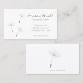 Wir freuen uns auf Ihren Besuch! blumenreich Visitenkarte (Vorne/Hinten)