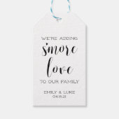 Wir fügen unserer Baby-Dusche eine weitere Liebe h Geschenkanhänger (Vorderseite)