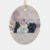 Wir fünf Winter Keramikornament (Rechts)