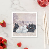 Wir fünf Winter Serviette (Beispiel)