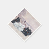 Wir fünf Winter Serviette (Ecke)