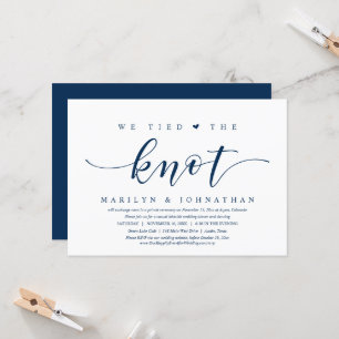 Wir gaben dem Knoten das Party zum Hochzeitsessen  Einladung