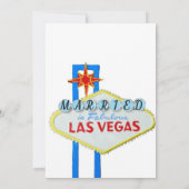 Wir gaben die Hochzeitsankündigung von Knot Las Ve Einladung (Rückseite)