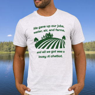 Wir gaben unsere Jobs auf, Luft Wasser, Bauernhöfe T-Shirt