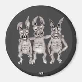 Wir Gargoyles Three Magnet