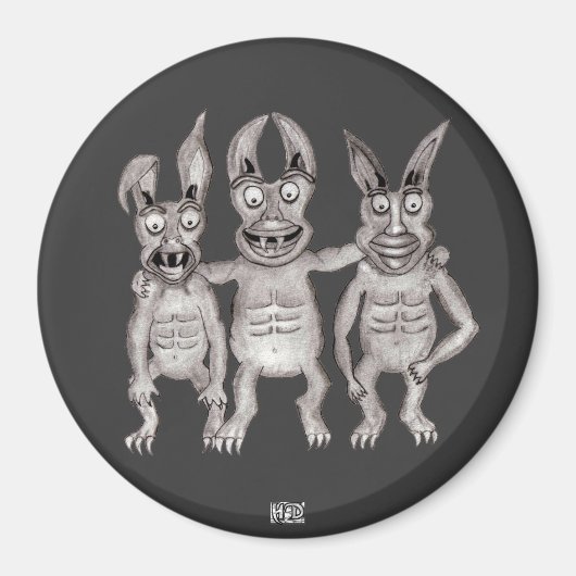 Wir Gargoyles Three Magnet (Vorne)