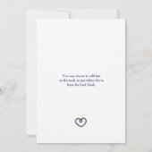 WIR GEBEN DIE KNOTEN Nautischen Hochzeitseinladung Einladung (Rückseite)