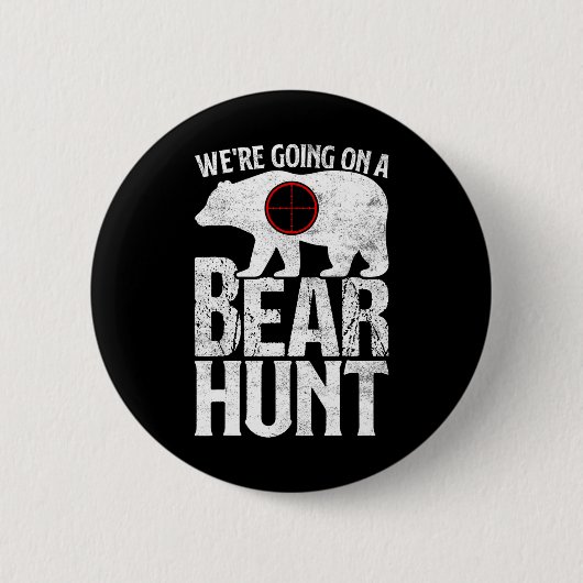 Wir gehen auf der Jagd auf Bärenjagd Button (Vorderseite)