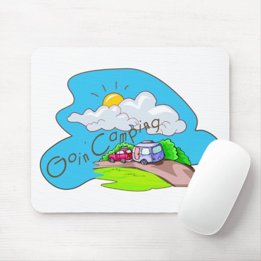 Wir gehen Camping Mousepad (Mit Mouse)