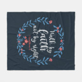 Wir gehen Christlich durch den Glauben Florbibel V Fleecedecke (Vorderseite (Horizontal))