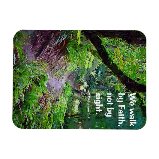 Wir gehen durch den Glauben Magnet (Horizontal)