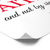 Wir gehen durch den Glauben Poster (Ecke)