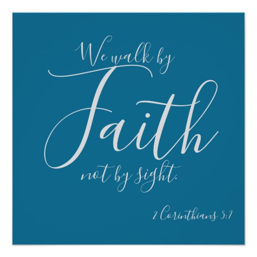 Wir gehen durch den Glauben Poster (Vorderseite)