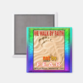 Wir gehen durch den Glaubensmagnet Magnet (Vorderseite/Rückseite)