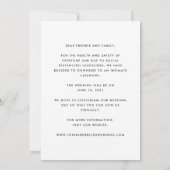 Wir gehen Hochzeit mit Micro Downsize-Foto Ankündigung (Rückseite)