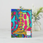 Wir gehen im Glauben, nicht im Schauen Karte (Stehend Vorderseite)