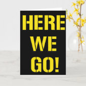 Wir gehen karte (Gelbe Blume)