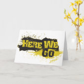 Wir gehen karte (Gelbe Blume)