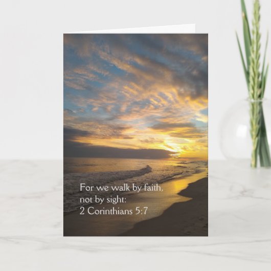 Wir gehen mit der Glaubenskarte Karte (Vorderseite)