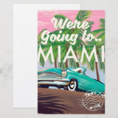 Wir gehen nach Miami Briefpapier (Vorne/Hinten)