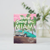 Wir gehen nach Miami Postkarte (Stehend Vorderseite)