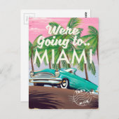 Wir gehen nach Miami Postkarte (Vorne/Hinten)