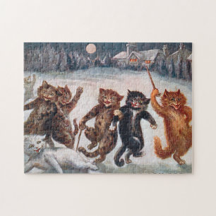 WIR GEHEN NICHT BIS MORGEN ZUHAUSE, Louis Wain Puzzle