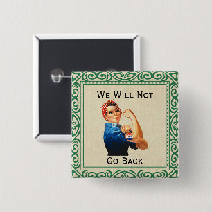 Wir gehen nicht zurück button