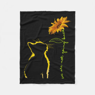 Wir gehen nicht zurück in das Design von Cat-Sonne Fleecedecke
