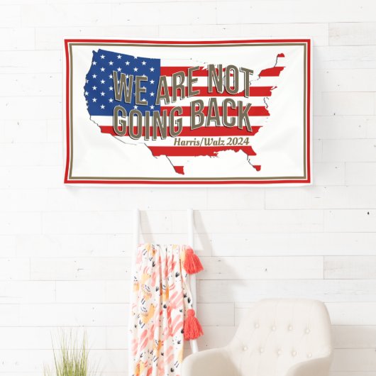 Wir gehen nicht zurück in die USA Banner (Insitu)