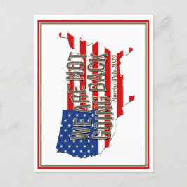 Wir gehen nicht zurück in die USA Postkarte