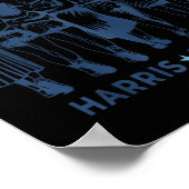 Wir gehen nicht zurück Kamala Harris Waltz 24 Frau Poster (Ecke)