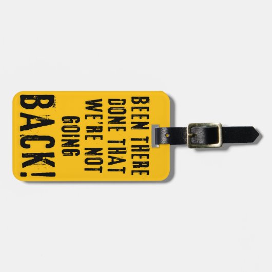 Wir gehen nicht zurück zum Gepäckanhänger (Vorderseite horizontal)