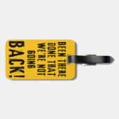 Wir gehen nicht zurück zum Gepäckanhänger (Rückseite horizontal)