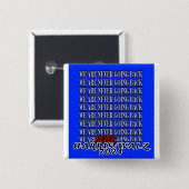 WIR GEHEN NIE ZURÜCK! BUTTON (Vorne & Hinten)