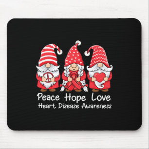 Wir gehen Niedliche rote Gnome tragen Rot wegen He Mousepad