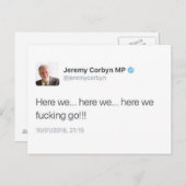 Wir gehen postkarte (Vorne/Hinten)