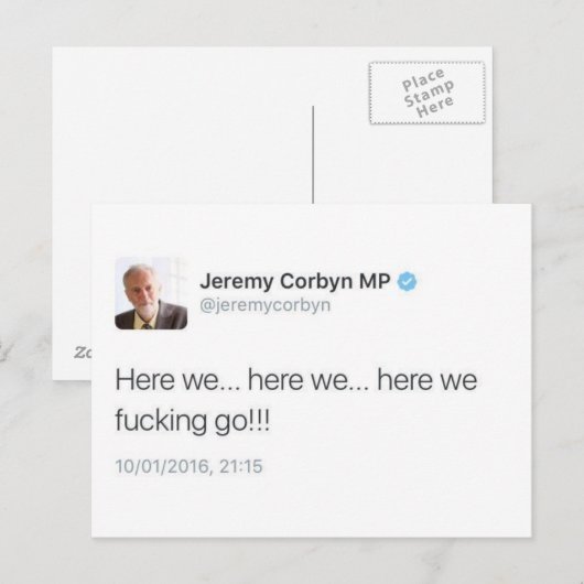 Wir gehen postkarte (Vorne/Hinten)