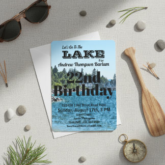 Wir gehen zum Geburtstag des Sees Einladung